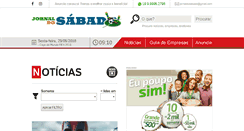 Desktop Screenshot of jornaldosabado.com.br